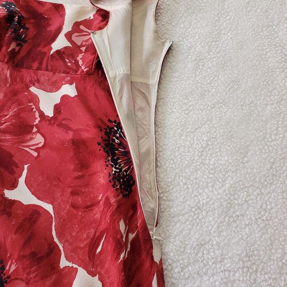 Ann Taylor Sleevless Silk Dress Sz 0 - Picture 4 of 7